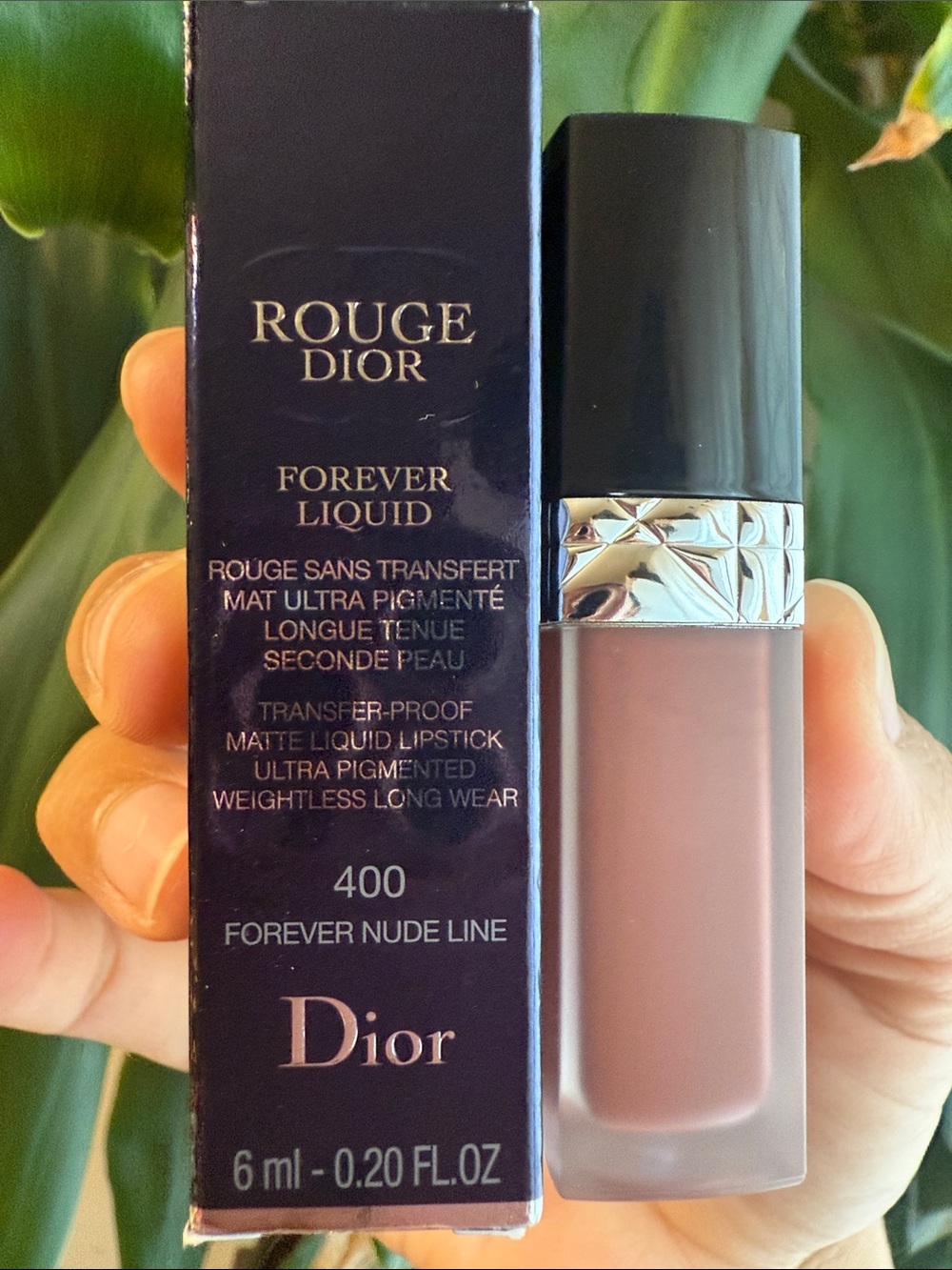 Dior Rouge Dior Forever Liquid Matte Lipstick — Nude Pink 400 Forever Nude Line